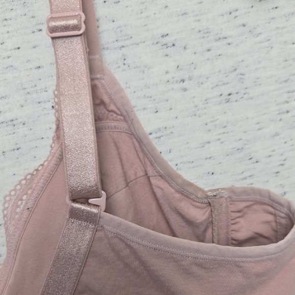 Soma Modal and Lace Unlined Bra Adobe Rose Pink - Picture 7 of 8